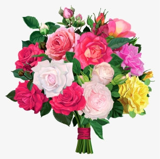 Bouquet Of Flowers Transparent, HD Png Download, Transparent PNG