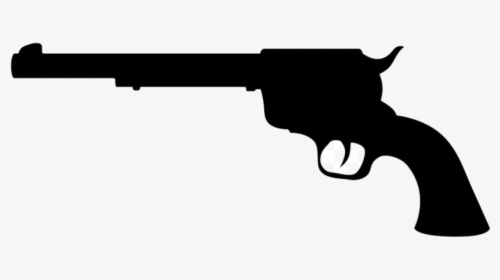 Nerf Gun Silhouette At Getdrawings Com Free For Clip - Revolver Silhouette Clip Art, HD Png Download, Transparent PNG
