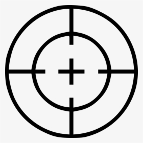 Circle Cross Gun Hunting Sight Sniper Target - Sniper Target Png, Transparent Png, Transparent PNG