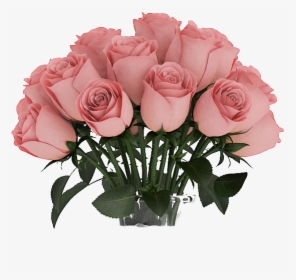 Garden Roses Flower Bouquet - Pink Roses Bouquet Png, Transparent Png, Transparent PNG