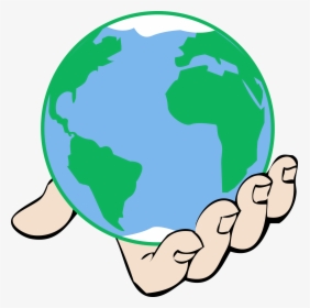 Earth, Give, Giving, God, Hand, Handing, Open, Palm - World In Hand Clipart, HD Png Download, Transparent PNG