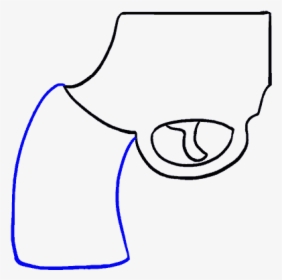 How To Draw Cartoon Revolver - Easy To Draw Revolver, HD Png Download, Transparent PNG