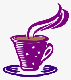 Café, Taza De Café, Té, Taza De Té, Java, Cafe - Purple Coffee Cup Logo, HD Png Download, Transparent PNG