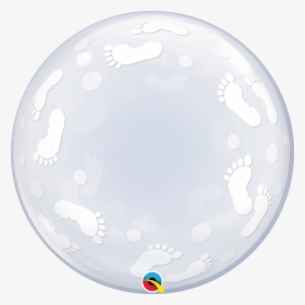 24 - Deco Foot Prints Bubble Balloon, HD Png Download, Transparent PNG