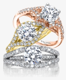 Rose, White Or Yellow Gold Engagement Rings - Engagement Ring, HD Png Download, Transparent PNG