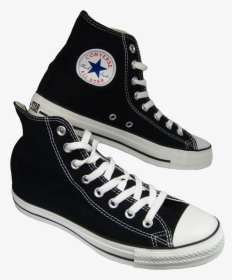Converse Shoes Png - Black High Top Converse Png, Transparent Png, Transparent PNG
