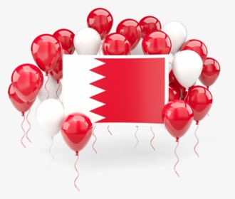 Square Flag With Balloons - Bahrain Balloon Flag Png, Transparent Png, Transparent PNG