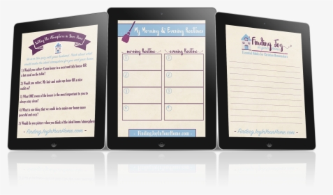 Finding Joy In Your Home Free Ecourse - Tablet Computer, HD Png Download, Transparent PNG