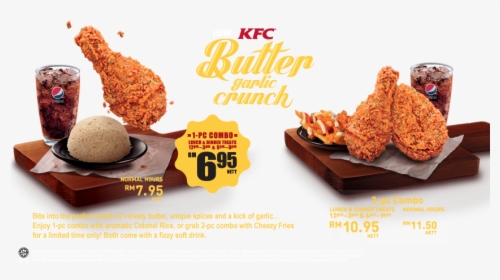 Kfc Garlic Butter Chicken , Png Download - Kfc Chicken Garlic Butter, Transparent Png, Transparent PNG