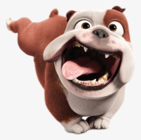 Luiz The Bulldog Crazy Run - Bulldog From Pets Movie, HD Png Download, Transparent PNG