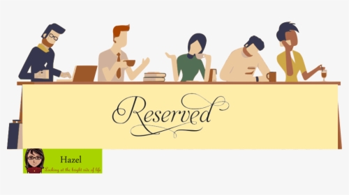 Reserved Table - Cartoon, HD Png Download, Transparent PNG