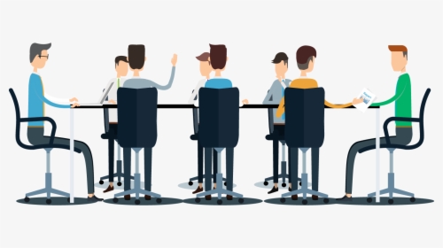 Transparent People Sitting At A Table Png - Group Meeting Word, Png Download, Transparent PNG