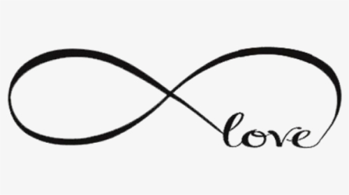 #infinity #infinitylove #love #words #text #quotes - Infinity Sign With The Word Love, HD Png Download, Transparent PNG