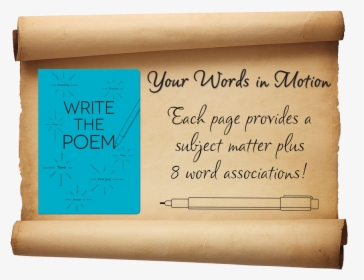 Write The Poem - Handwriting, HD Png Download, Transparent PNG