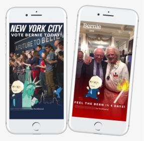 Bernie-snapchat - Iphone, HD Png Download, Transparent PNG