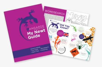 Newt Guide Showing Pages - Graphic Design, HD Png Download, Transparent PNG
