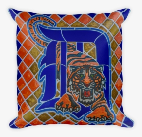 Detroit Ceramic Tiger Pillow Mockup Front - Detroit Tigers, HD Png Download, Transparent PNG