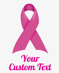 Custom Thick Pink Ribbon Multi-color Transfer Sticker, HD Png Download, Transparent PNG