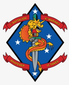 1st Battalion 4th Marines Tattoo, HD Png Download, Transparent PNG