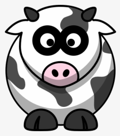 Brown And White Cartoon Cow Svg Clip Arts - Cow Clipart, HD Png Download, Transparent PNG