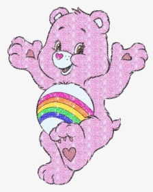 #carebear #cheerbear #pink #glitter #png #freetoedit - Pink Care Bear Cartoon, Transparent Png, Transparent PNG