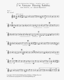 I M Forever Blowing Bubbles - Billie Jean Violin Notes, HD Png Download, Transparent PNG