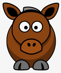  , Horse, Cow, Animal, Brown, Funny, Happy, Mammal, - Cartoon Horse Clipart, HD Png Download, Transparent PNG