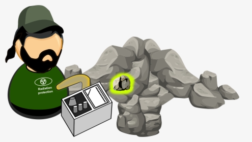 Searching For Radioactive Minerals Rocks Icons Png - Minerales Radiactivos Imagenes En Animado, Transparent Png, Transparent PNG