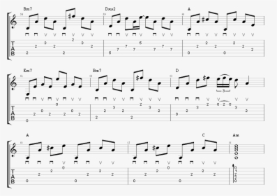 Guitar Bridge Section Of The Song Shallow Lady Gaga - Shallow Easy Guitar Tabs, HD Png Download, Transparent PNG