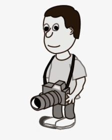 Man, Character, Person, Camera, Comic, Photographer - Photographer Clipart, HD Png Download, Transparent PNG
