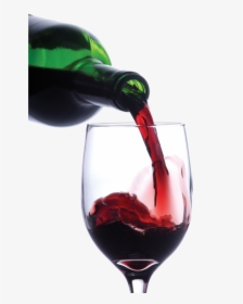 Wine Glass And Bottle, HD Png Download, Transparent PNG
