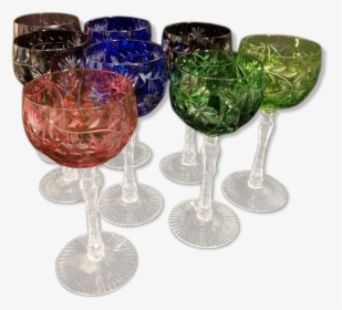 Saint Louis Baccarat Colored Crystal Wine Glasses   - Champagne Stemware, HD Png Download, Transparent PNG