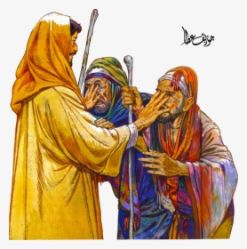 Jesus Heals The Blind Man Png - Jesus Healed Two Blind Man, Transparent Png, Transparent PNG