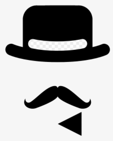 Mustache Bowler Hat Png Picture - Moustache Y Sombrero, Transparent Png, Transparent PNG