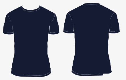Best T Shirts For Tall Skinny Guys - Navy Blue Shirt Vector, HD Png Download, Transparent PNG