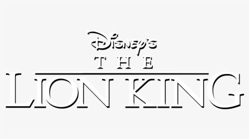 Disney S The Lion King Logo Black And White - Lion King Logo Transparent, HD Png Download, Transparent PNG
