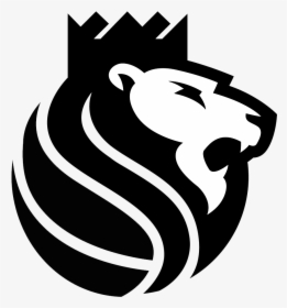 Sacramento Kings Lion Logo Black And White - Sacramento Kings Alternate Logo, HD Png Download, Transparent PNG