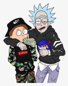 Sticker R&m - Rick And Morty Adidas, HD Png Download, Transparent PNG