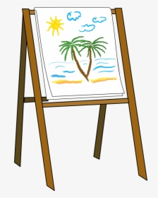 Paint Easel Clipart - Easel Clipart, HD Png Download, Transparent PNG