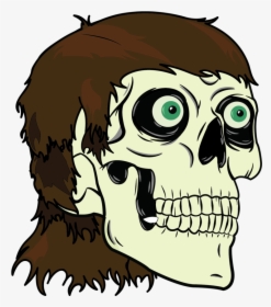 15 Mullet Vector For Free Download On Mbtskoudsalg - Skull With Mullet, HD Png Download, Transparent PNG