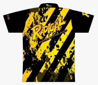 Radical Caution Tape Shirt - Bowling Yellow And Black Jersey Design, HD Png Download, Transparent PNG
