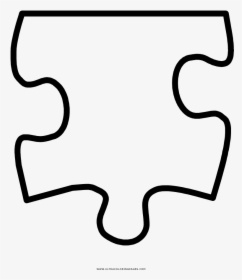 Puzzle Piece Coloring Page Clipart , Png Download - Puzzle Pieces Coloring Pages, Transparent Png, Transparent PNG