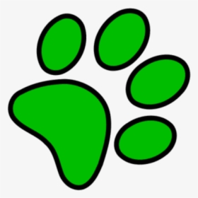 Green Paw Print Clip Art, HD Png Download, Transparent PNG