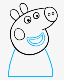 How To Draw Peppa Pig - Peppa Pig Easy To Draw, HD Png Download, Transparent PNG