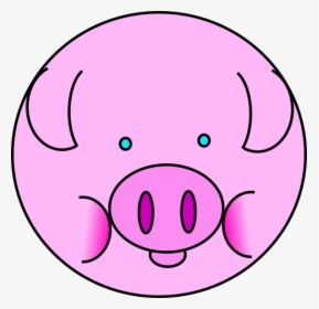 Pink,emotion,head - Pig Circle Png, Transparent Png, Transparent PNG