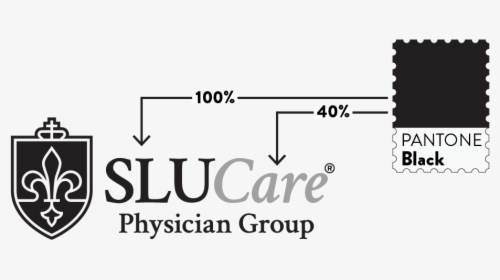 Slucare Black And White Logo Elements Defined - Saint Louis University, HD Png Download, Transparent PNG