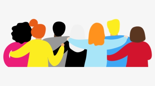 Group Of People With Arms Around [converted]-01, HD Png Download, Transparent PNG