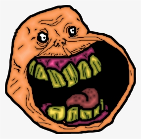 Transparent Troll Face - Forever Alone Guy Happy, HD Png Download, Transparent PNG
