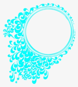 Aqua Circle Template Clip Art At Clker - Border Frame Circle Design, HD Png Download, Transparent PNG