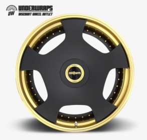 Matt Black And Gold Mag Wheels, HD Png Download, Transparent PNG